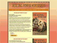 Tablet Screenshot of healingpowerministries.com